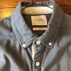 Billy Reid Grey Buttondown M